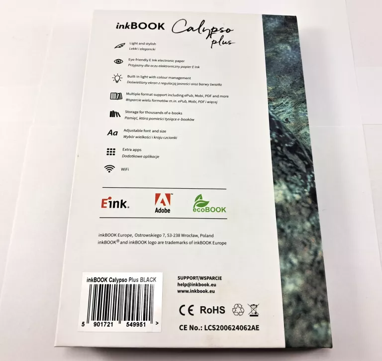 CZYTNIK E-BOOK INKBOOK CALYPSO PLUS 16 GB 6 " CZARNY *IDEAŁ*