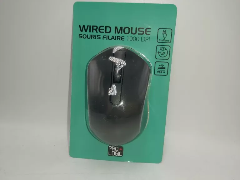 MYSZ PRZEWODOWA PRO LOGIC WIRED MOUSE CZARNA
