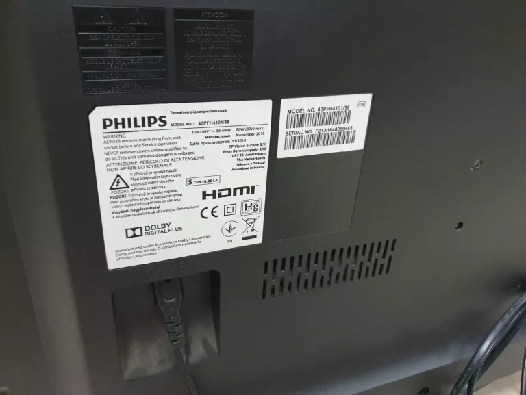 TELEWIZOR PHILIPS LED 40PFH4101/88