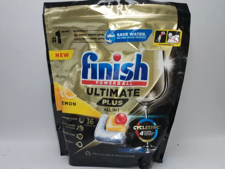 KAPSUŁKI FINISH ULTIMATE PLUS 36 SZT LEMON