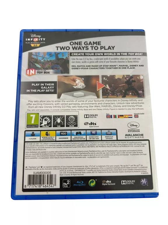 GRA PS4 DISNEY INFINITY 3.0