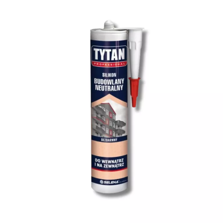 SILIKON BUDOWLANY TYTAN PROFESSIONAL 280ML BEZBARWNY NEUTRALNY BEZZAPACHOW