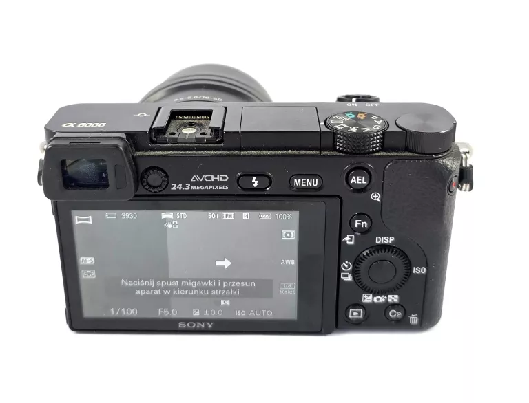 APARAT FOTOGRAFICZNY SONY A6000 KORPUS PRZEBIEG 283 ZDJĘCIA