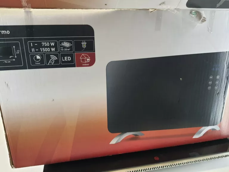 OBI KONWEKTOR ELEKTRYCZNY SZKLANY Z PILOTEM 1500W