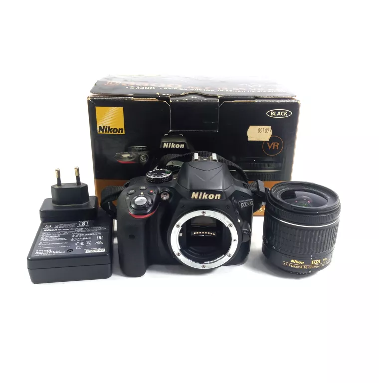 APARAT LUSTRZANKA NIKON D3300 + OBIEKTYW NIKON NIKKOR 18-55MM VR KIT