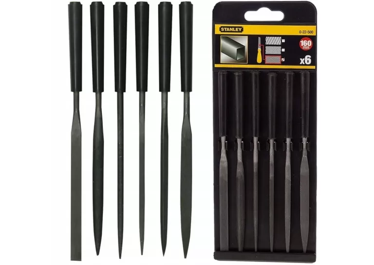 STANLEY 22-500 PILNIKI IGLAKI DO METALU ZESTAW 6 ELEMNTÓW STAN IDEAŁ