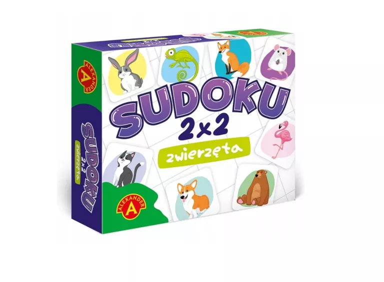 GRA PLANSZOWA ALEXANDER SUDOKU 2×2 ZWIERZĘTA