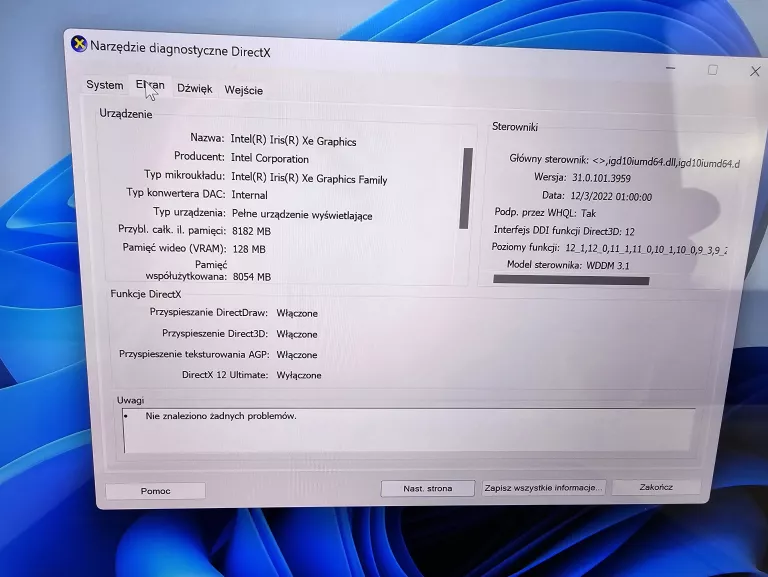 LAPTOP HUAWEI MATEBOOK X PRO I7 12 GEN 16 GB RAM 512 SSD PUDEŁKO