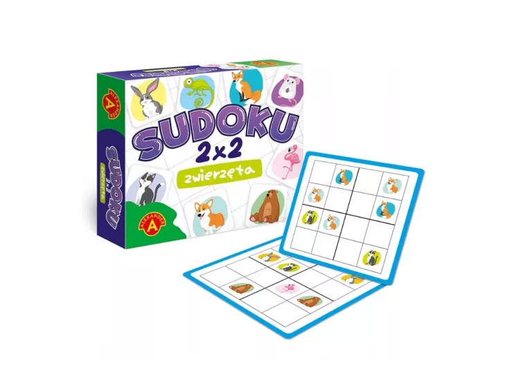 GRA PLANSZOWA ALEXANDER SUDOKU 2×2 ZWIERZĘTA