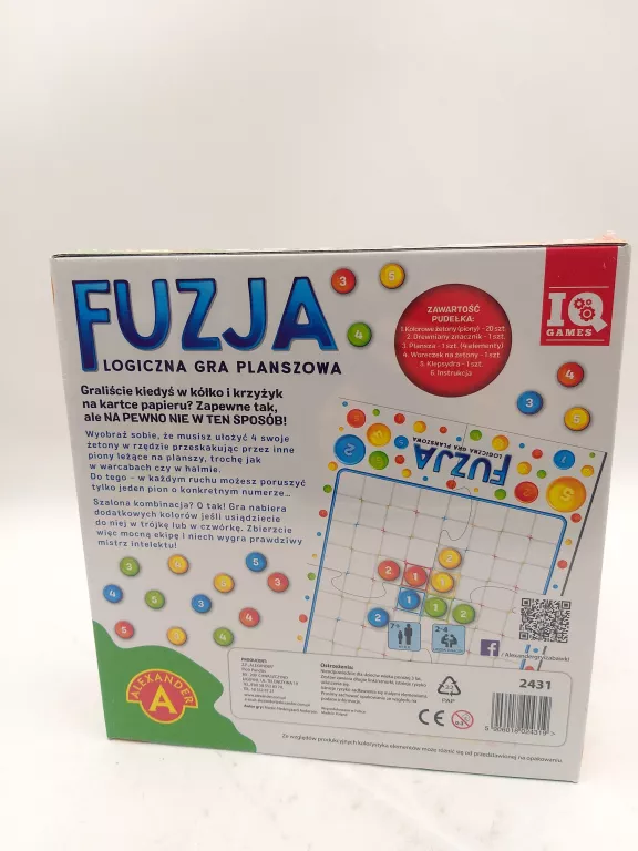 GRA FUZJA ALEXANDER LOGICZNA PLANSZOWA IQ