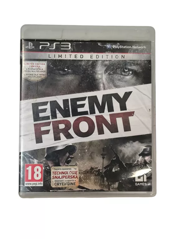 ENEMY FRONT LIMITED EDITION SONY PLAYSTATION 3 (PS3)