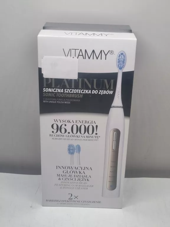 SZCZOTECZKA SONICZNA DO ZĘBÓW VITAMMY PLATINUM 96000R/MIN