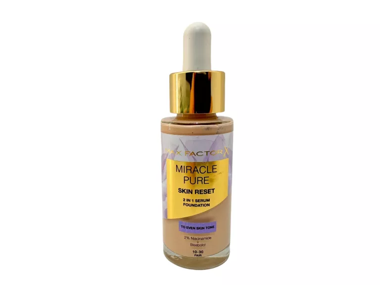 MAX FACTOR MIRACLE PURE PODKŁAD Z SERUM DO TWARZY 10-30