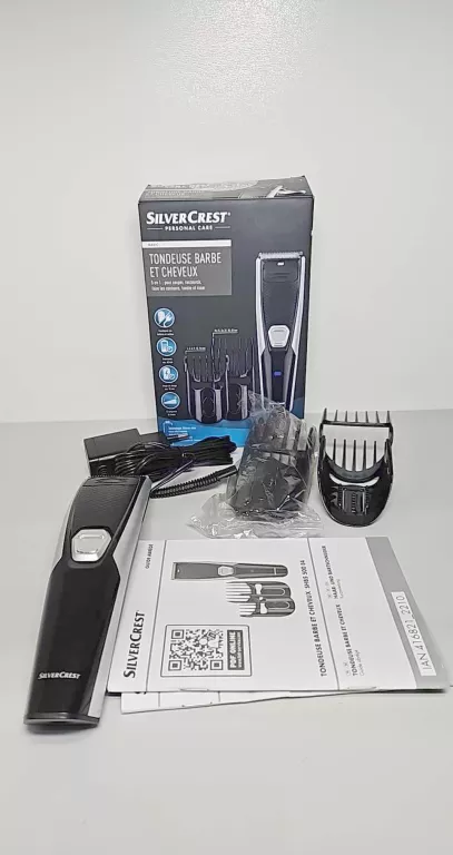 MASZYNKA DO STRZYRZENIA WŁOSÓW I BRODY SILVER CREST BASIC 5W1/PUDEŁKO