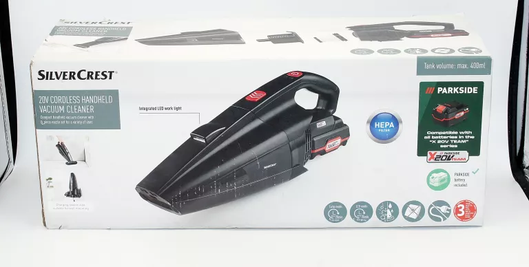 AKUMULATOROWY ODKURZACZ RĘCZNY SILVERCREST SHSA 20-LI A1 20V