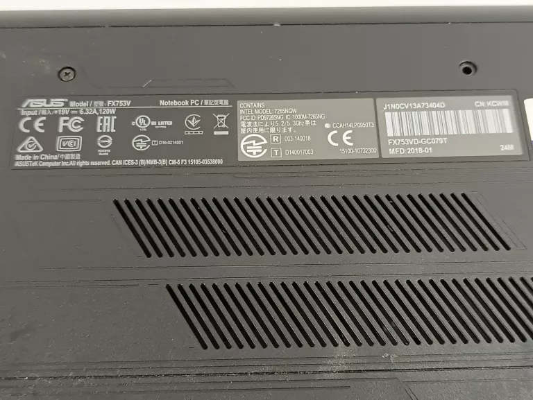 LAPTOP ASUS FX753V