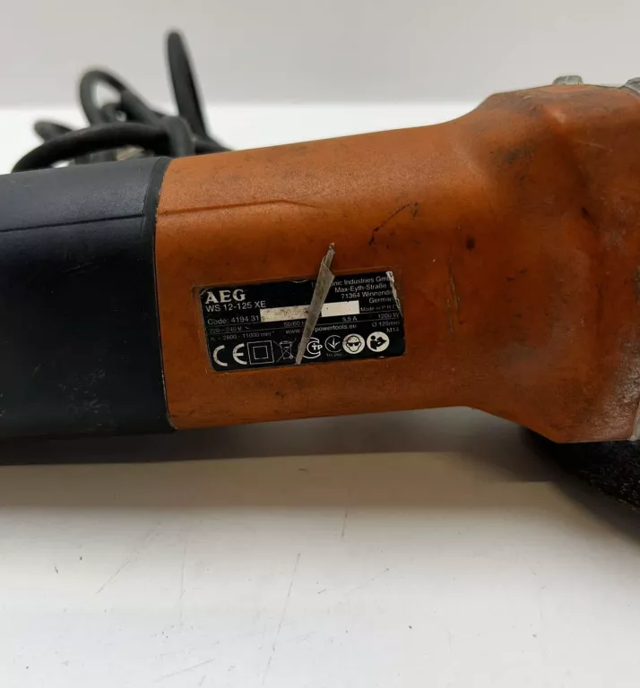 SZLIFIERKA KĄTOWA AEG WS 12-125 SXE