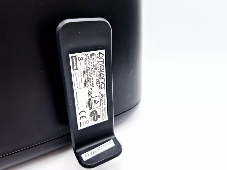 FRYTKOWNICA BEZTŁUSZCZOWA DWUKOMOROWA AIR FRYER AMBIANO 8L GT-DAF-01