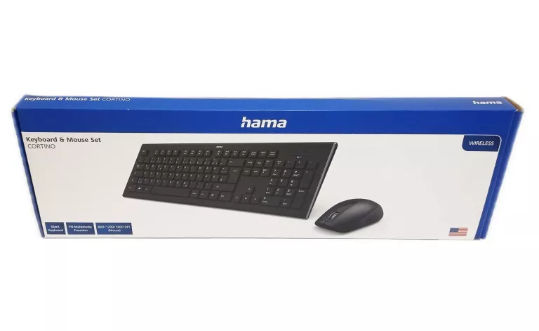 KLAWIATURA Z MYSZKĄ HAMA CORTINO - BRAK NADAJNIKA
