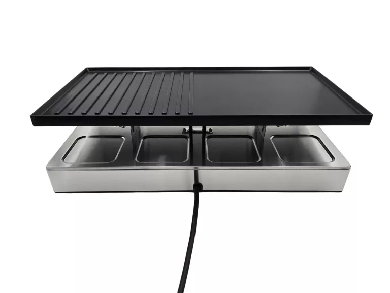 GRILL ELEKTRYCZNY BISTRO GOURMET DWUSTRONNA PŁYTA + RACLETTE