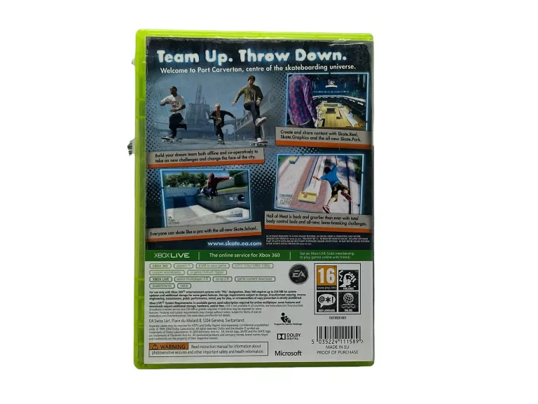 XBOX 360 SKATE 3