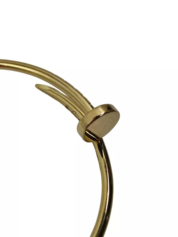 ŚLICZNA ZŁOTA BRANSOLETKA GWÓŹDŹ PRÓBA 417 10,68 GR ŚREDNICA 65 MM CARTIER