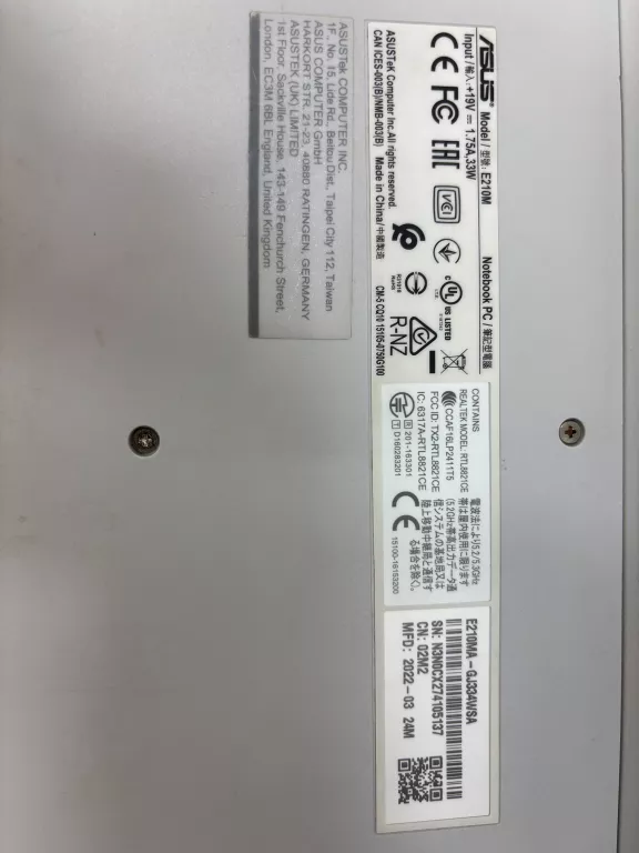 LAPTOP ASUS VIVOBOOK E210MA