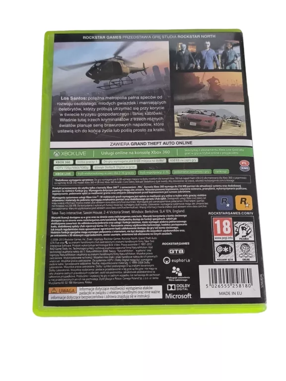 GRA XBOX 360 GTA V