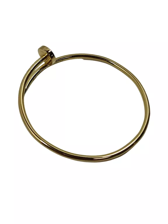 ŚLICZNA ZŁOTA BRANSOLETKA GWÓŹDŹ PRÓBA 417 10,68 GR ŚREDNICA 65 MM CARTIER