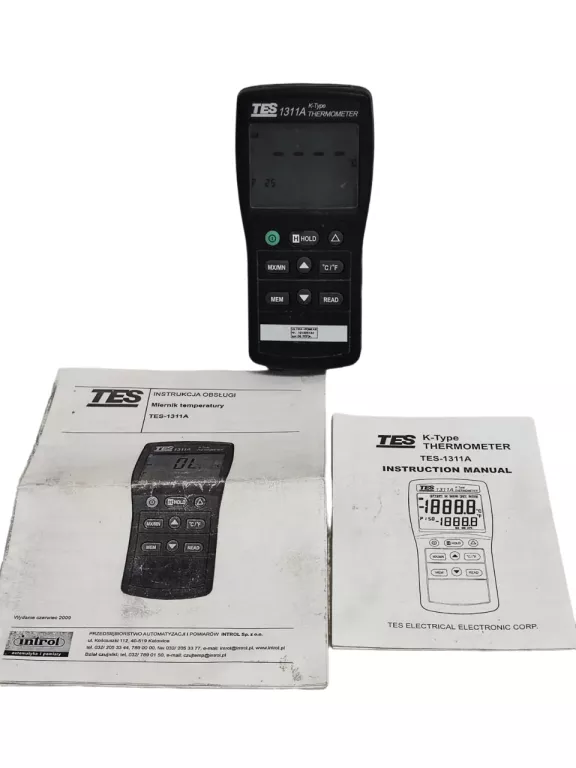 MIERNIK TEMPERATUR TERMOMETR SPAWALNICZY TES 1311A