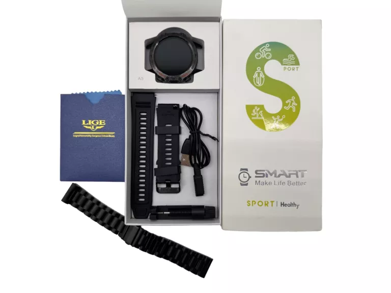 SMARTWATCH MĘSKI ROZMOWY CIŚNIENIE PULSOKSYMETR PL K52
