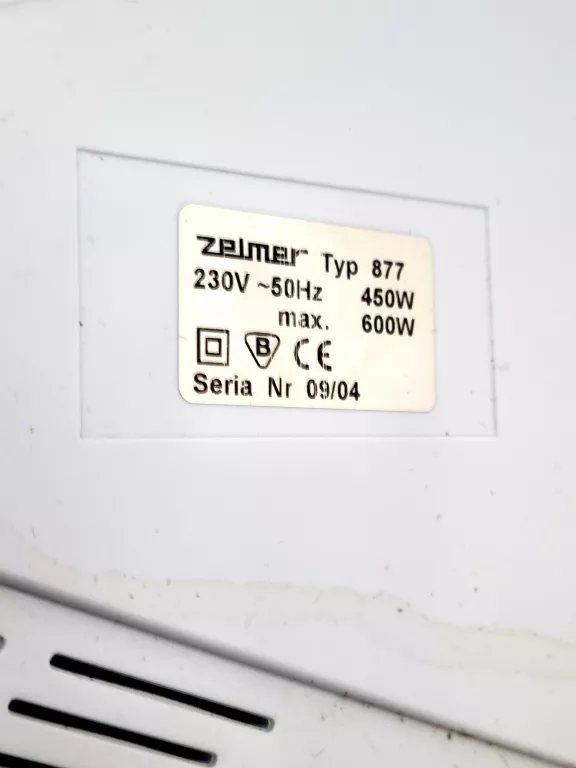 ZELMER SOKOWIRÓWKA PRYMUS 877