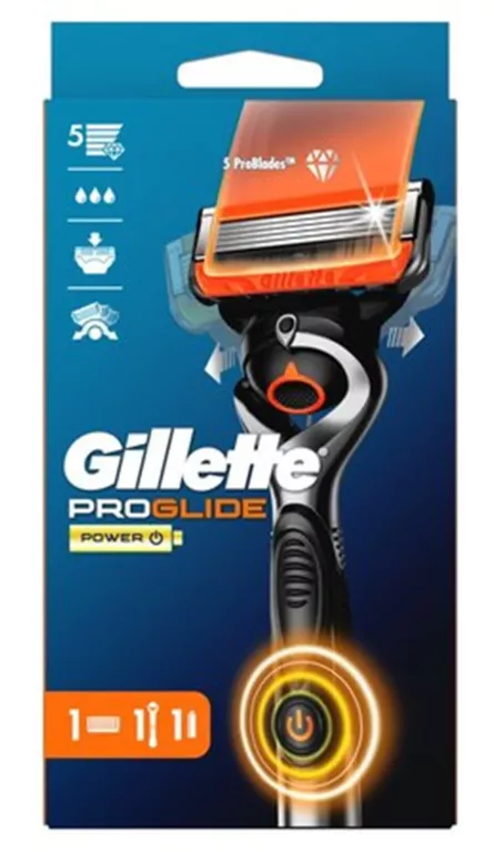 MASZYNKA DO GOLENIA GILLETTE PROGLIDE POWER + 1 OSTRZE STAN FABRYCZNY