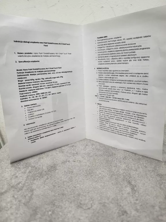 URZĄDZENIE DO MAKIJAŻU PERMANENTNEGO NANO POINT DULOK&PACZESNY N6-X