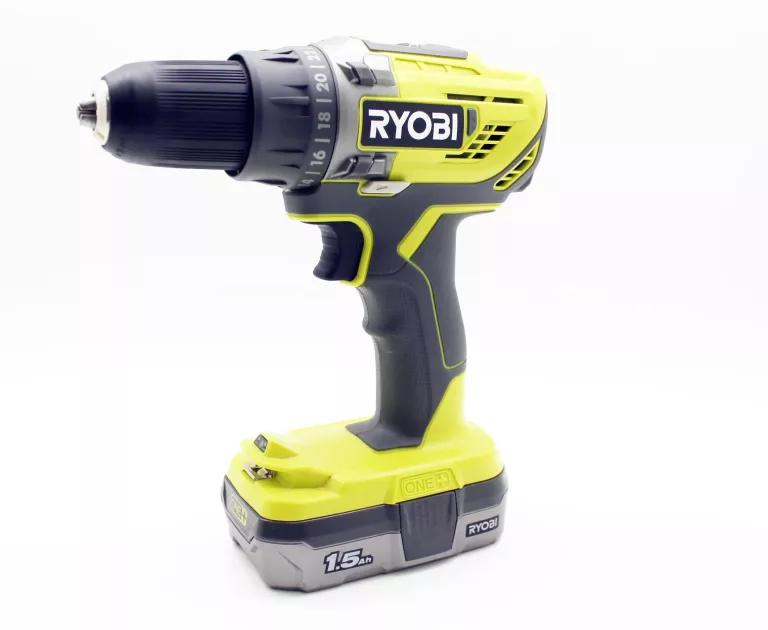 WIERTARKO-WKRĘTARKA RYOBI R18DD3-115AJ + ŁADOWARKA + AKU