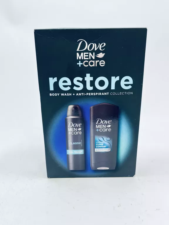 ZESTAW PREZENTOWY DOVE MEN - ŻEL POD PRYSZNIC / ANTYPERSPIRANT - RESTORE