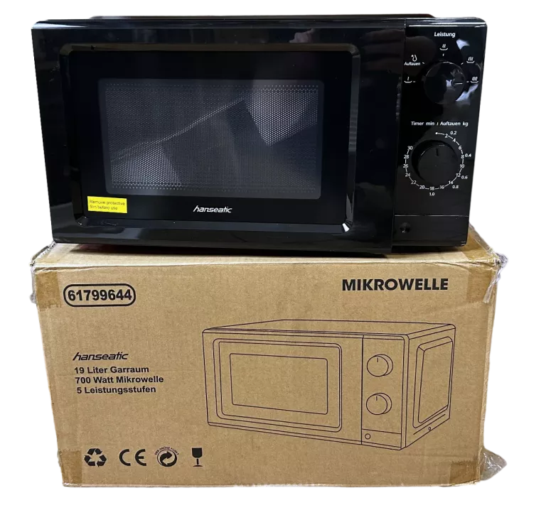 KUCHENKA MIKROFALOWA HANSEATIC MIKROWELLE HM19B1M 700W POWYSTAWOWA!