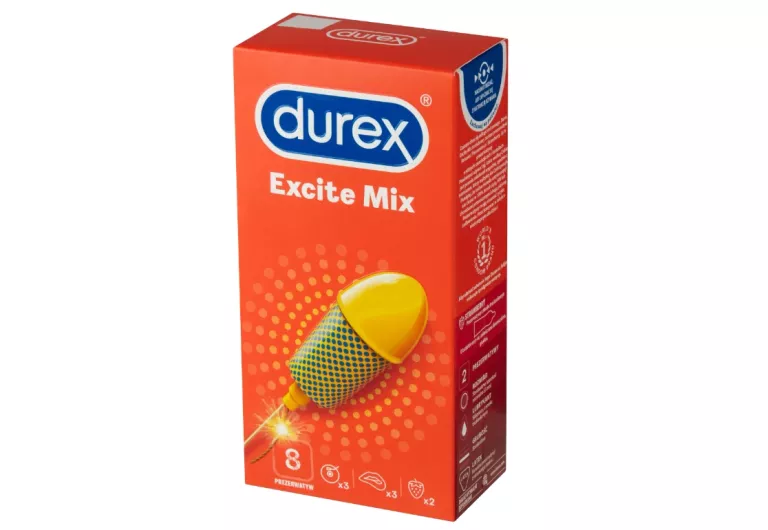 DUREX EXCITE MIX PREZERWATYWY ZESTAW 8 SZTUK