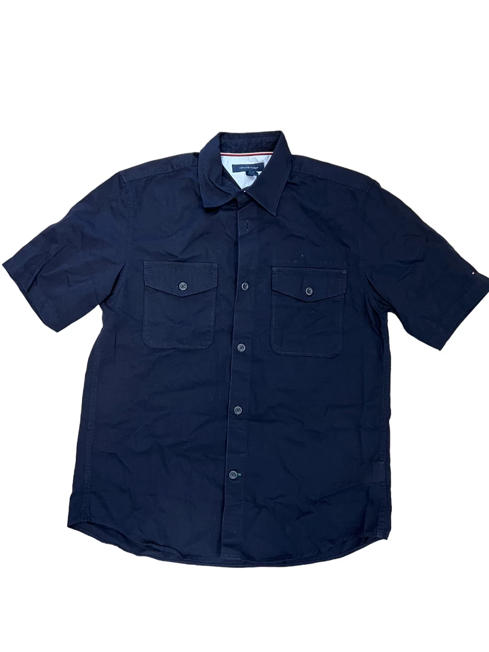 granatowa-koszula-na-guziki-tommy-hilfiger-rozmiar-m-stan-11323-2