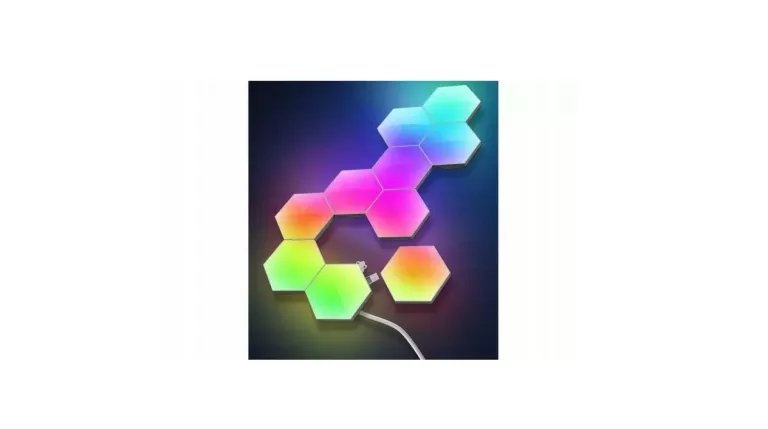 LAMPA HEXAGON PLASTER MIODU RGB USB PILOT APKA 12S