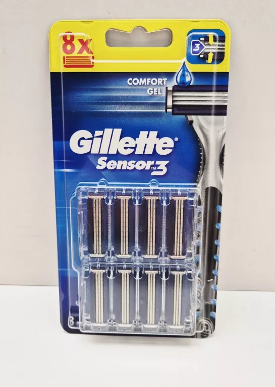 WKŁADY DO MASZYNKI GILLETTE SENSOR3 8 SZTUK