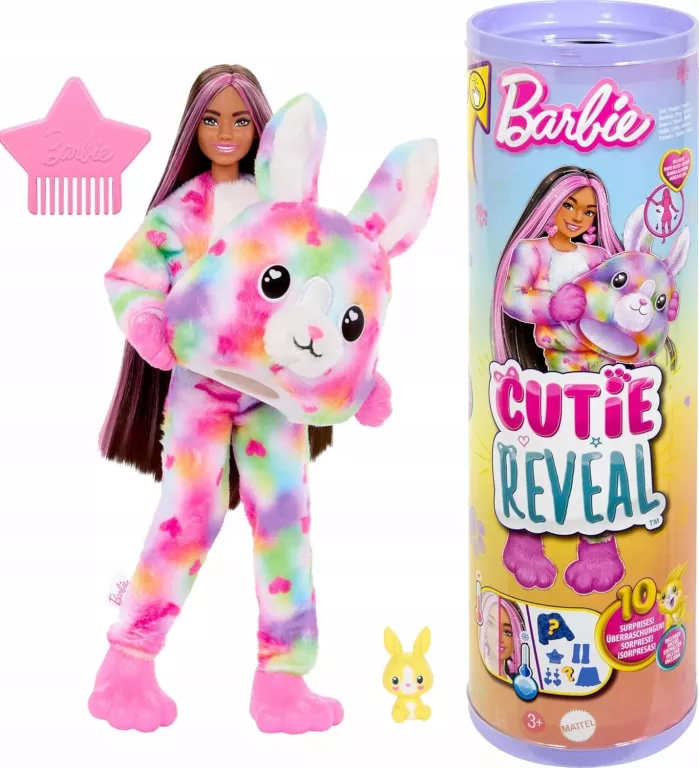 BARBIE CUTIE REVEAL LALKA KRÓLICZEK SERIA KOLOROWE MARZENIA HRK38