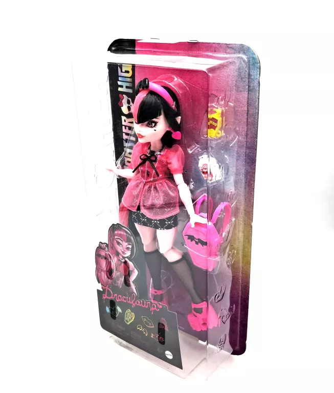 LALKA MONSTER HIGH DRACULAURA DAY OUT LALKA +AKCESORIA HKY71