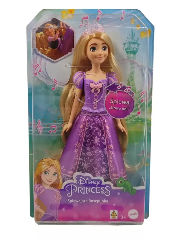 DISNEY PRINCESS LALKA ROSZPUNKA ŚPIEWAJĄCA PO ANGIELSKU HPD41