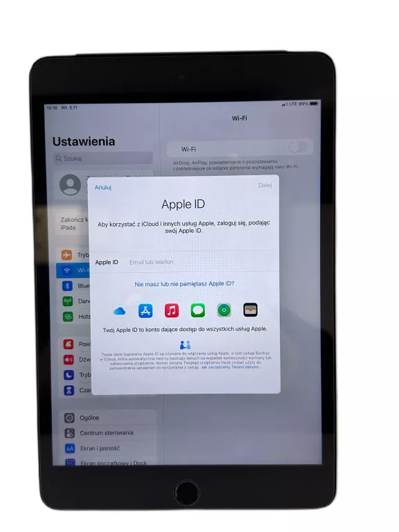 TABLET APPLE IPAD MINI 4 CELLULAR (A1550) SZARY 7,9" (76% BATERIA) 128GB