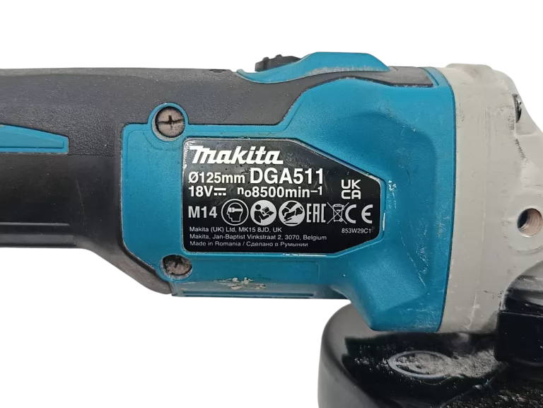 ZESTAW SZLIFIERKA KĄTOWA MAKITA DGA 511 + WKRĘTARKA MAKITA DHP 485