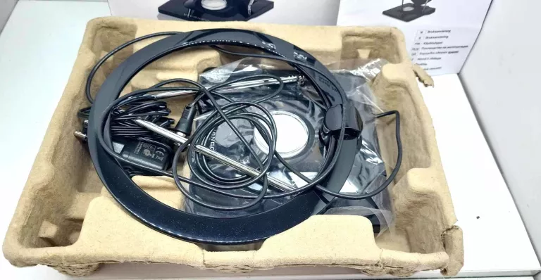 ANTENA WEWNĘTRZNA ZE WZMACNIACZEM POKOJOWA VIVANCO TVA 3050 DVB-T2 FILTR 5