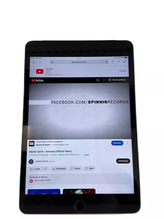 TABLET APPLE IPAD MINI 4 CELLULAR (A1550) SZARY 7,9" (76% BATERIA) 128GB