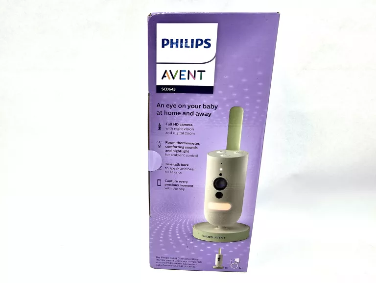 NIANIA ELEKTRONICZNA PHILIPS AVENT INTELIGENTNA KAMERA SCD643/26