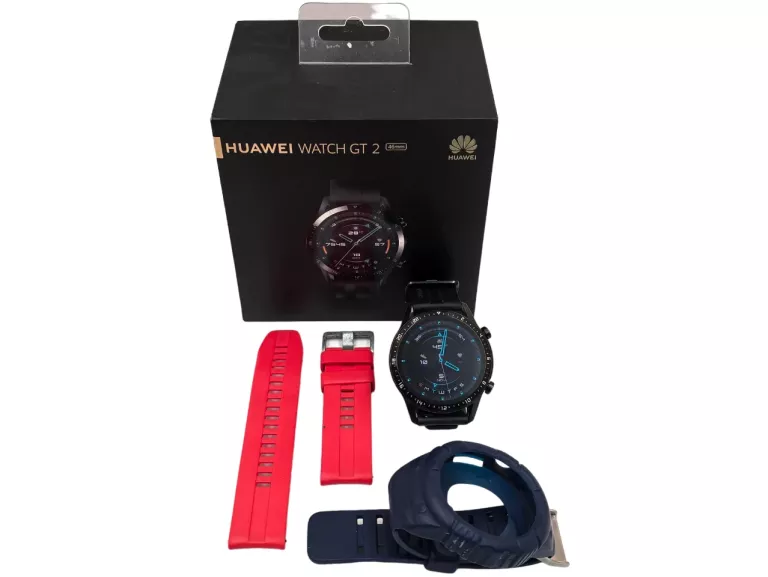 SMARTWATCH HUAWEI WATCH GT 2 SPORT 1,39'' 46MM LTN-B19 CZARNY, CZERWONY